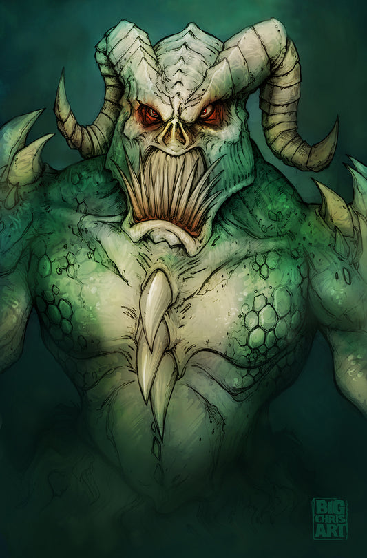 Horror | Nicole Chilelli - Sea Demon | 11x17 Print