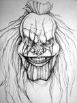 Art | Clown | 9x12 Original Pencil Drawing