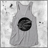 Ladies | Apothic Ink | Poe - Nevermore Raven | Triblend Racerback Tank