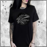 Ladies | Apothic Ink | Poe - Nevermore Raven | Oversized Tee