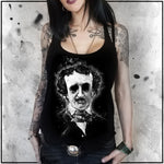 Ladies | Apothic Ink | Edgar Allan Poe Portrait | Triblend Racerback Tank