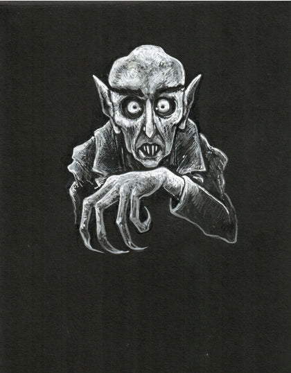 Original Art | Nosferatu | 6x8 Original Pencil Drawing