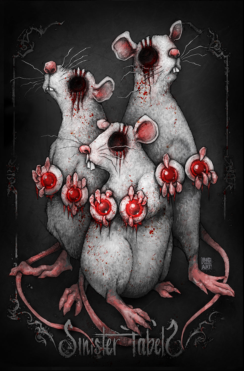Sinister Fables | Three Blind Mice | 11x17 Print – Big Chris Art