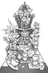 Print | All Mad Here | Line-Art | 11x17