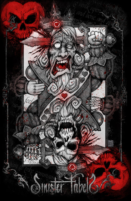 Bad Ace | King of Hearts | 11x17 Print