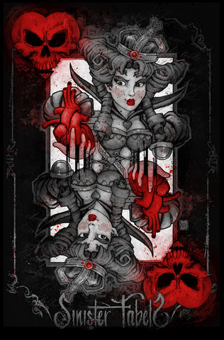 Bad Ace | Queen of Hearts | 11x17 Print