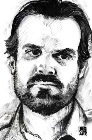 Stranger Things - Hopper 8x10 Print
