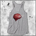 Ladies | Twisted Insane - Brain Sick 1 | Triblend Racerback Tank