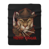 Cuddly Killers | Freddy Cougar | Sherpa Fleece Blanket