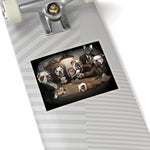 Cuddly Killers | Bulldog's Playing Poker | Kiss-Cut Stickers