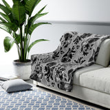 Apothic Ink | Anatomical Heart X-Ray Pattern | Sherpa Fleece Blanket
