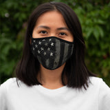 Patriot | Black and Grey Flag | Fitted Polyester Face Mask