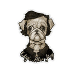Cuddly Killers | Edgar Allan Pug | Kiss-Cut Sticker