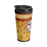 Slice 420 Pizza | Cheese & Logo | Stainless Steel Travel Mug