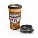 Slice 420 Pizza | Pepperoni Logo | Stainless Steel Travel Mug