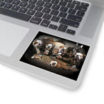 Cuddly Killers | Bulldog's Playing Poker | Kiss-Cut Stickers