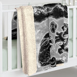 Apothic Ink | Anatomical Heart X-Ray Pattern | Sherpa Fleece Blanket