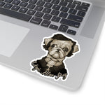 Cuddly Killers | Edgar Allan Pug | Kiss-Cut Sticker