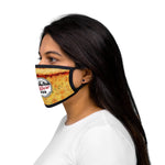 Slice 420 Pizza | Cheese & Logo | Mixed-Fabric Face Mask